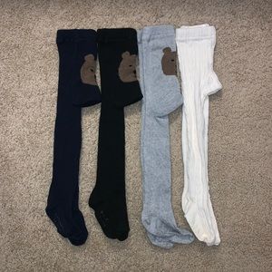 GAP Toddler Girls Bear Cable-Knit Tights, 12-24m